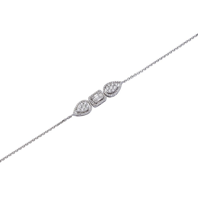 0.72 Karat Baget Pırlanta Bileklik