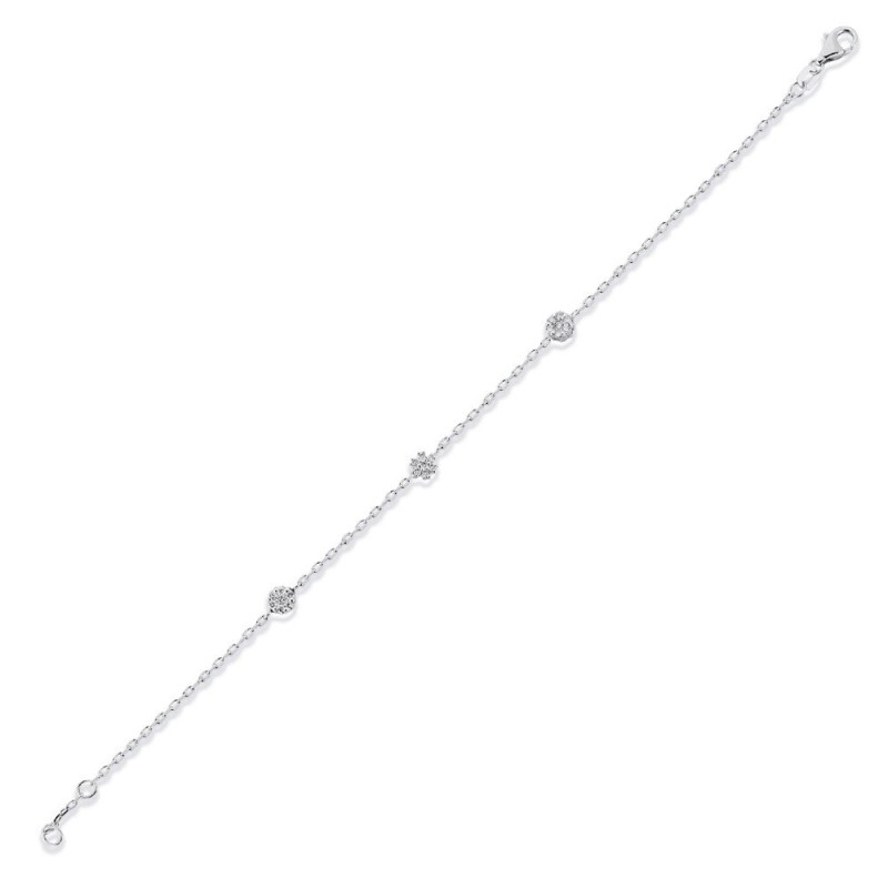 0.26 Karat Pırlanta Minimal Bileklik