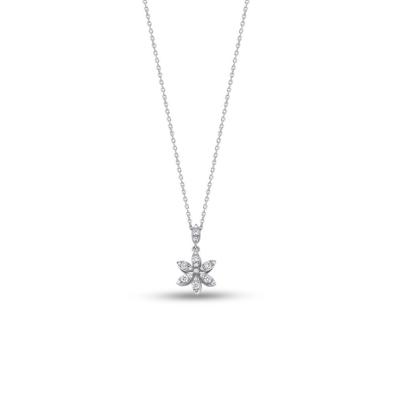 0.22 Karat Pırlanta Minimal Kolye