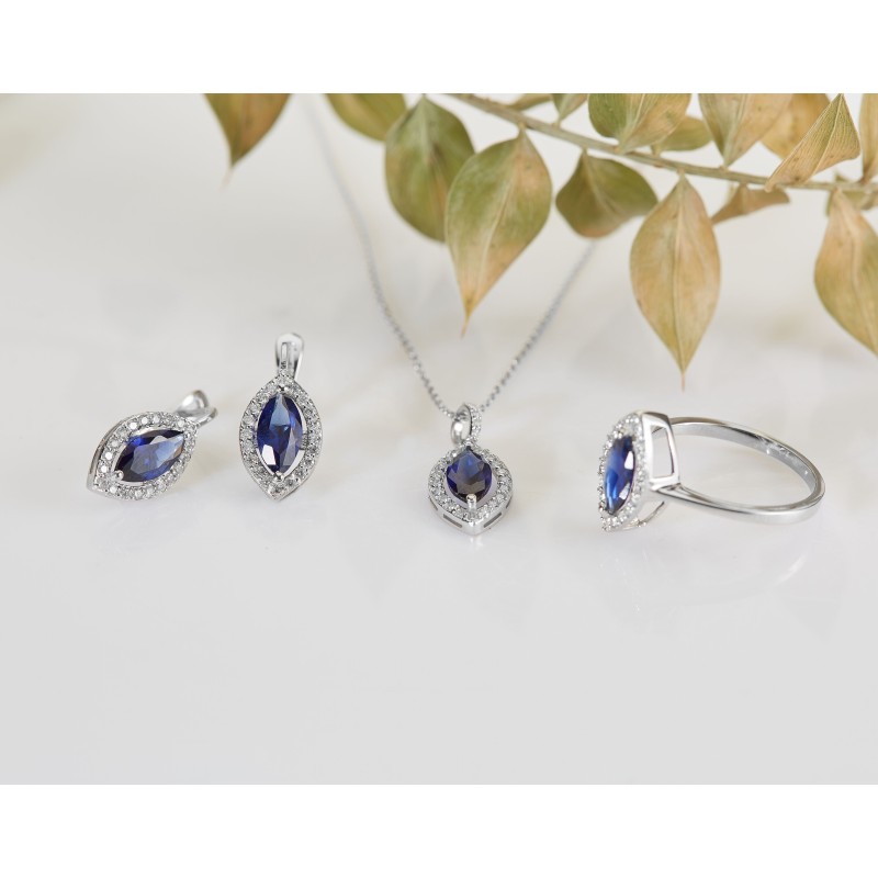 1.06 Karat Safir Taşlı Pırlanta Yüzük
