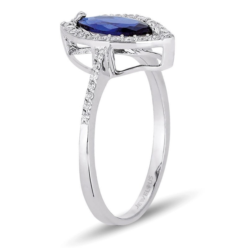 1.06 Karat Safir Taşlı Pırlanta Yüzük