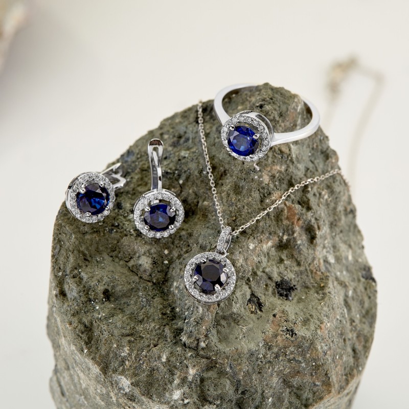 0.52 Karat Safir Taşlı Pırlanta Yüzük