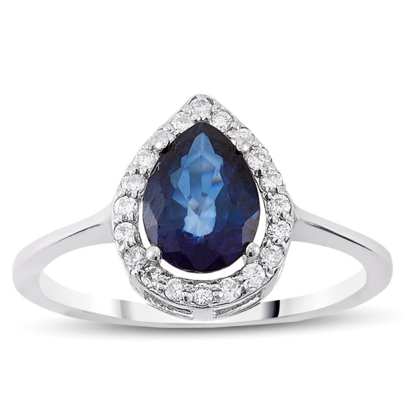 1.64 Karat Safir Taşlı Pırlanta Yüzük