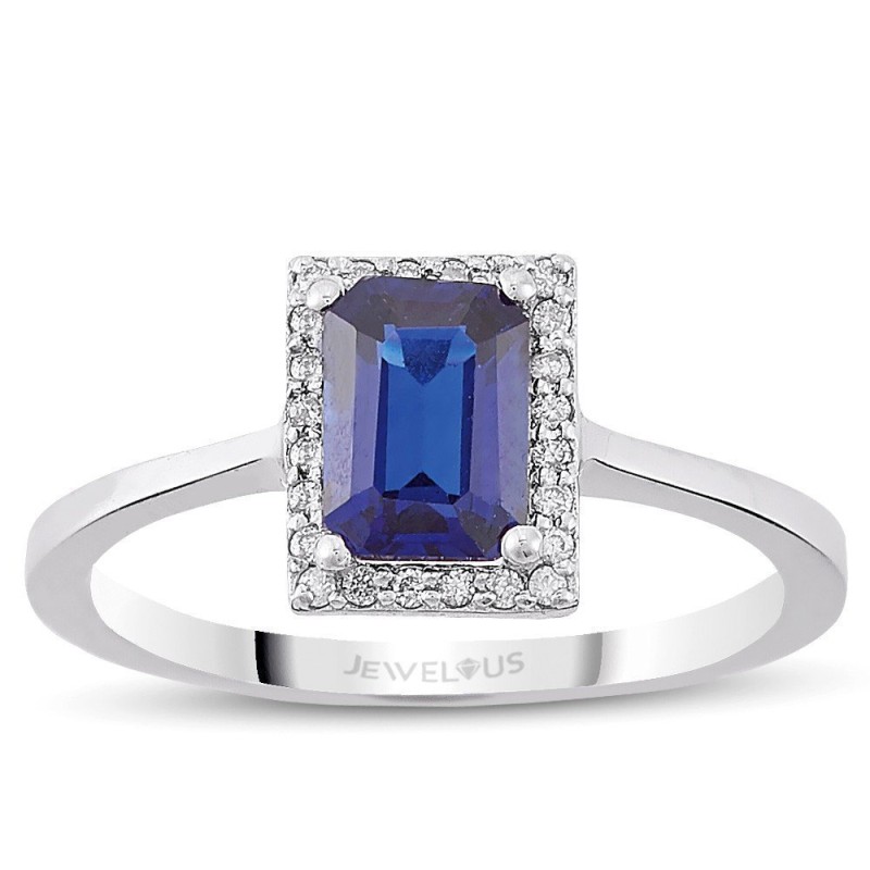 1.33 Karat Safir Taşlı Pırlanta Yüzük