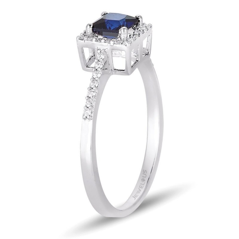 0.74 Karat Safir Taşlı Pırlanta Yüzük