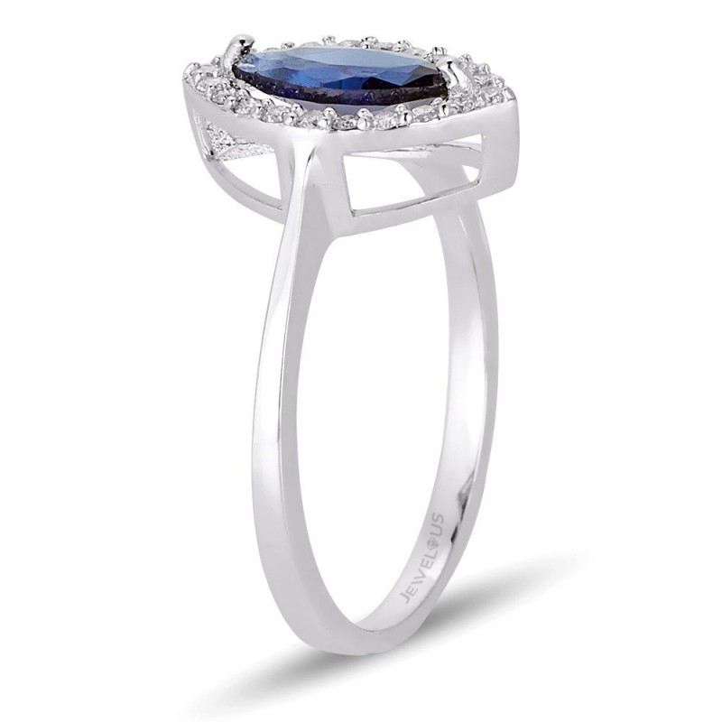 1.02 Karat Safir Taşlı Pırlanta Yüzük