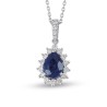 2.17 Karat Safir Taşlı Pırlanta Kolye