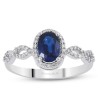1.10 Karat Safir Taşlı Pırlanta Yüzük