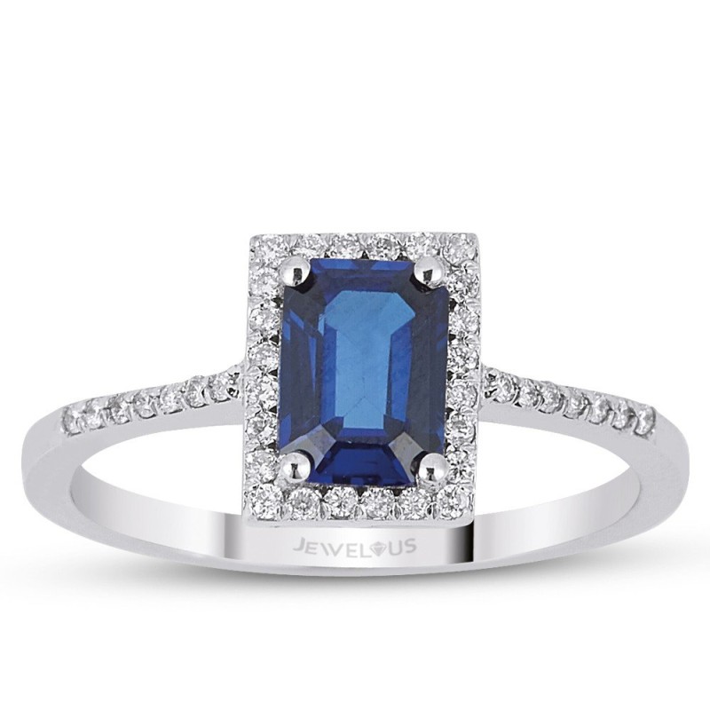 1.33 Karat Safir Taşlı Pırlanta Yüzük