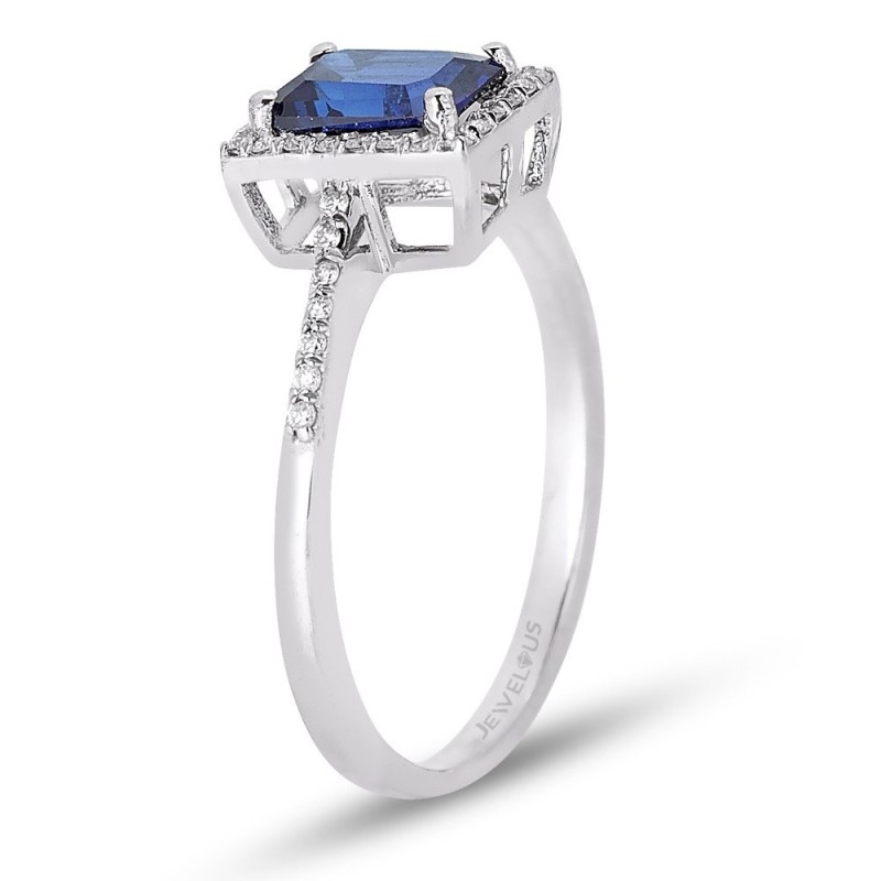 1.33 Karat Safir Taşlı Pırlanta Yüzük