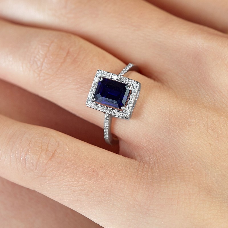 2.24 Karat Safir Taşlı Pırlanta Yüzük