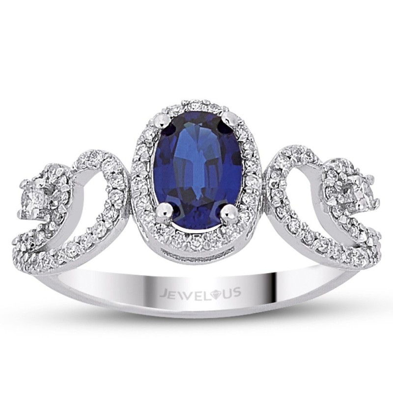 1.20 Karat Safir Taşlı Pırlanta Yüzük