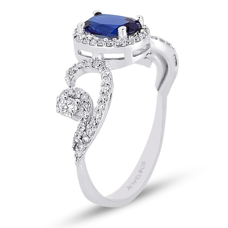 1.20 Karat Safir Taşlı Pırlanta Yüzük