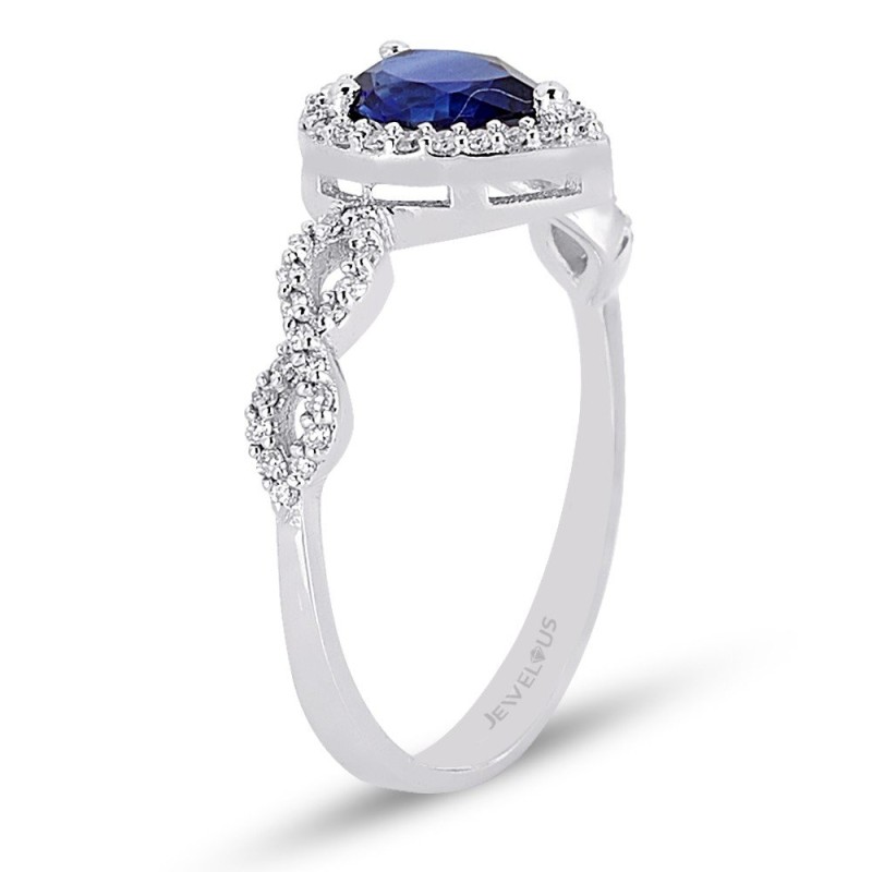 1.01 Karat Safir Taşlı Pırlanta Yüzük