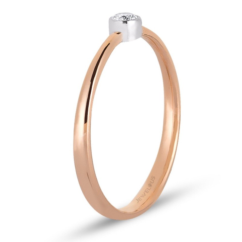 0.08 Karat Pırlanta Minimal Yüzük