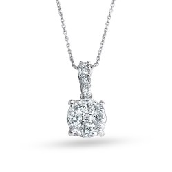 0.24 Karat Pırlanta Minimal Kolye