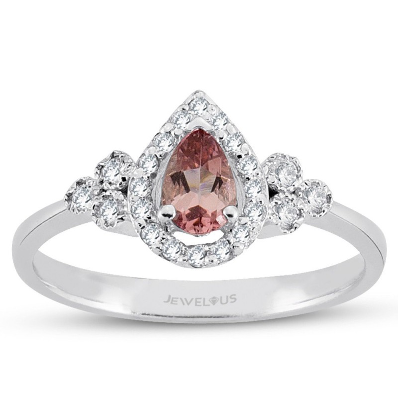 0.62 Karat Pembe Safir Taşlı Pırlanta Yüzük