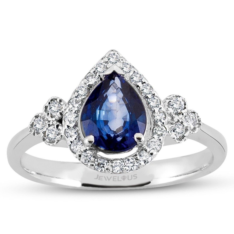 1.58 Karat Safir Taşlı Pırlanta Yüzük