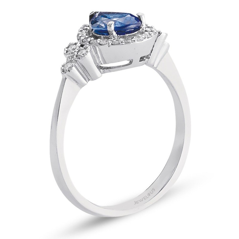 1.58 Karat Safir Taşlı Pırlanta Yüzük