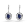 5.98 Karat Safir Taşlı Pırlanta Küpe