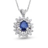 1.54 Karat Safir Taşlı Pırlanta Kolye