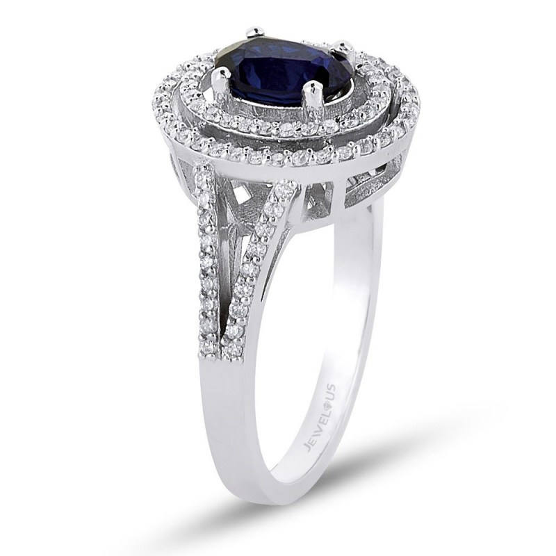 1.47 Karat Safir Taşlı Pırlanta Yüzük