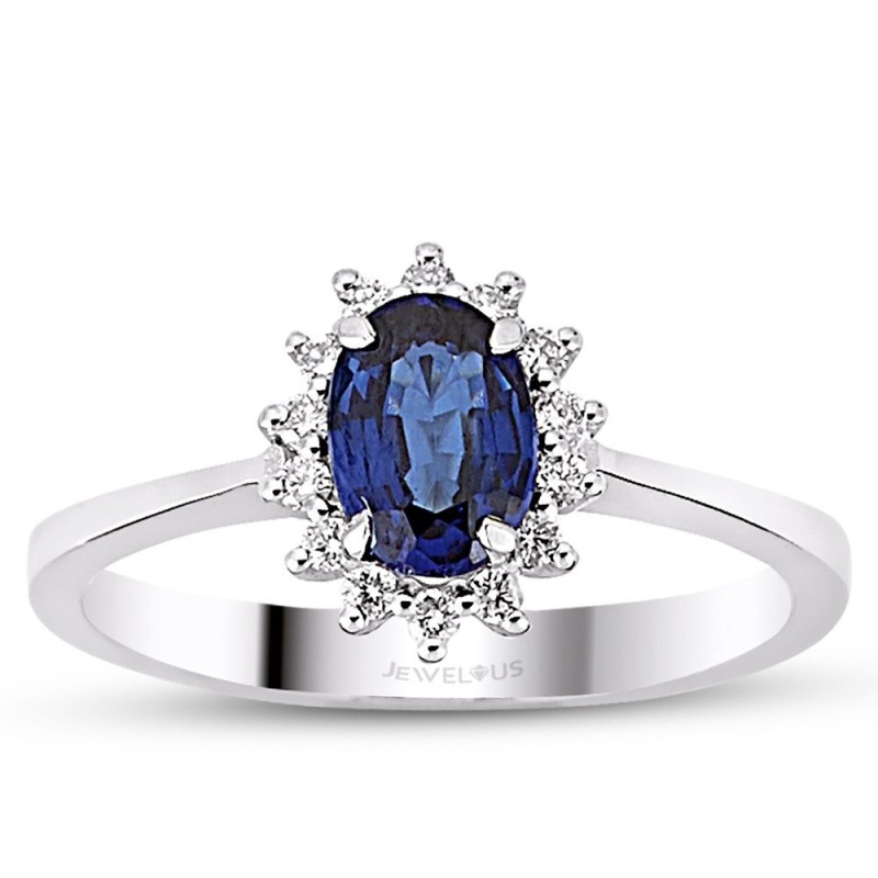 1.06 Karat Safir Taşlı Pırlanta Yüzük