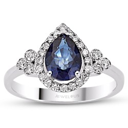 1.94 Karat Safir Taşlı Pırlanta Yüzük