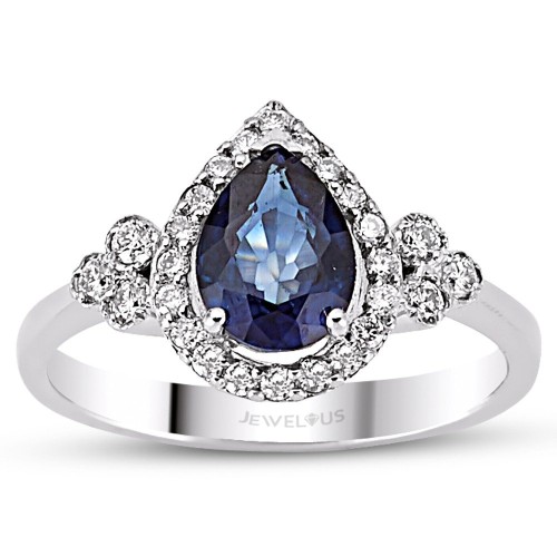 1.94 Karat Safir Taşlı Pırlanta Yüzük
