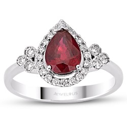 1.17 Karat Yakut Taşlı Pırlanta Yüzük
