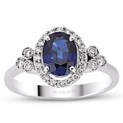1.93 Karat Safir Taşlı Pırlanta YÜzük