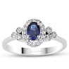 0.88 Karat Safir Taşlı Pırlanta Yüzük