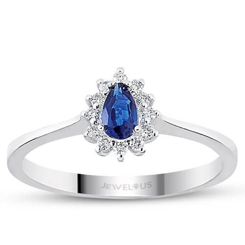 1.58 Karat Safir Taşlı Pırlanta Yüzük