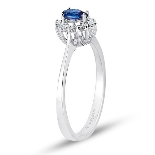 1.58 Karat Safir Taşlı Pırlanta Yüzük