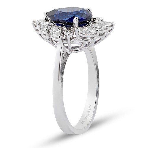 1.94 Karat Safir Taşlı Pırlanta Yüzük