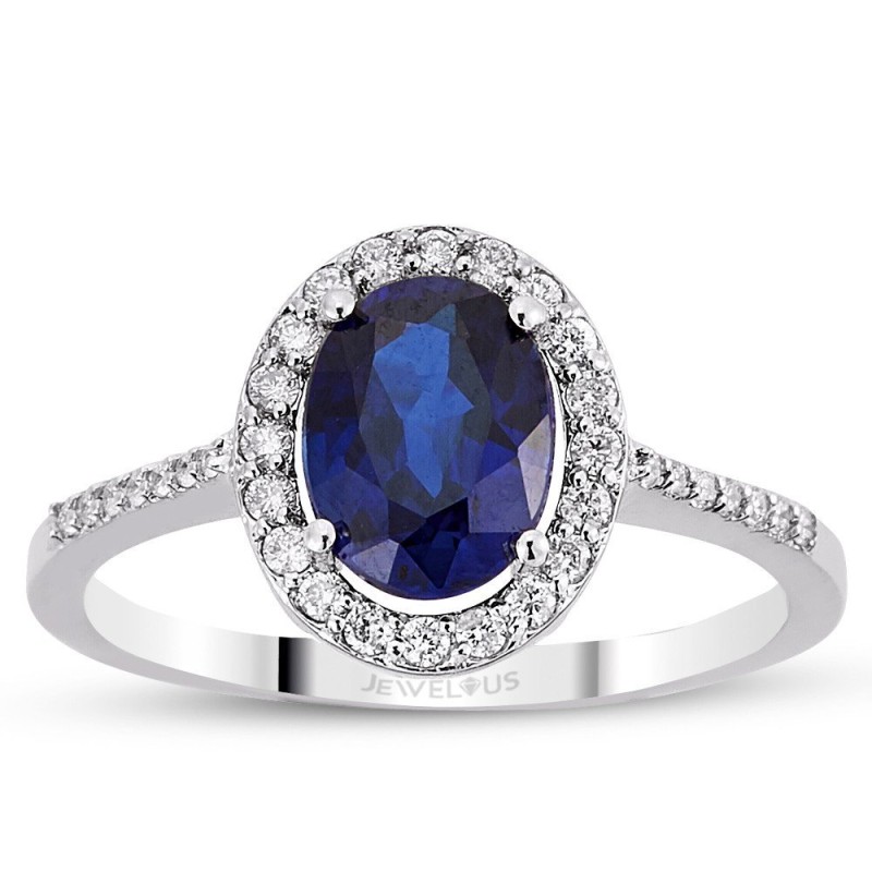 1.86 Karat Safir Taşlı Pırlanta Yüzük