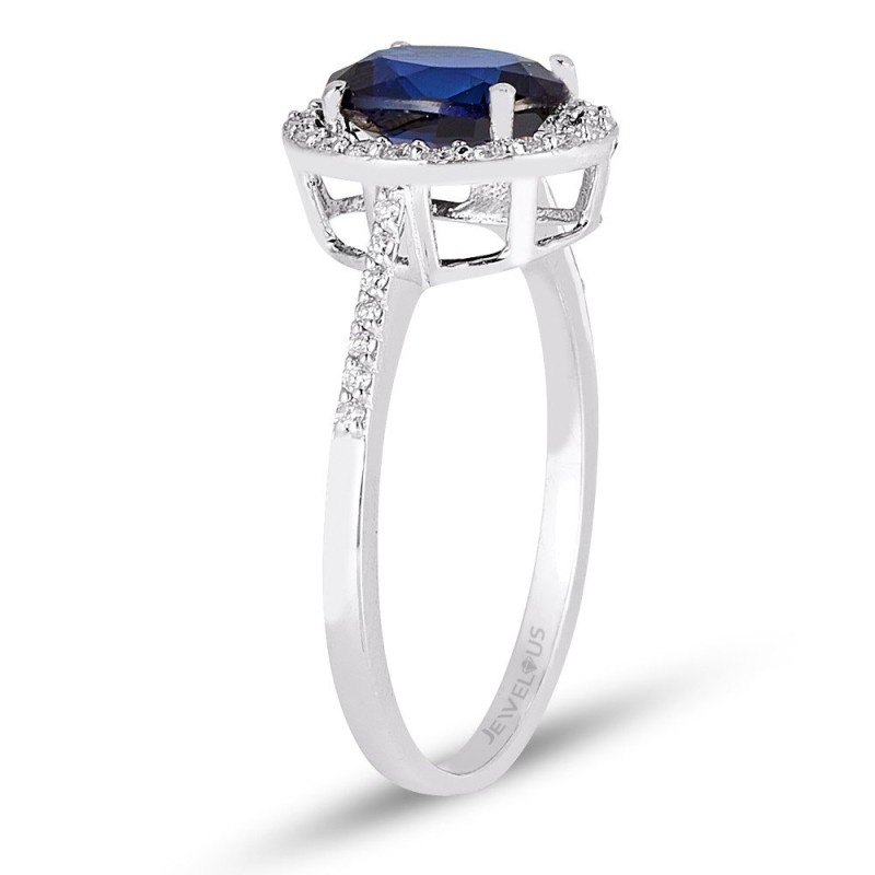 1.86 Karat Safir Taşlı Pırlanta Yüzük