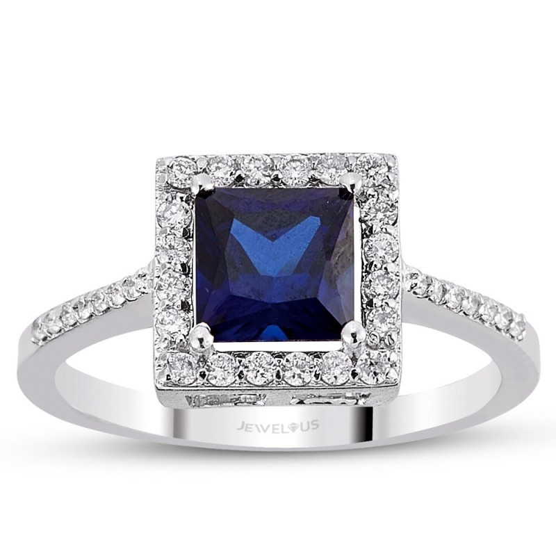 1.58 Karat Safir Taşlı Pırlanta Yüzük