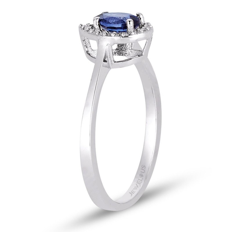 0.61 Karat Safir Taşlı Pırlanta Yüzük