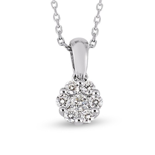 0.18 Karat Pırlanta Minimal Kolye