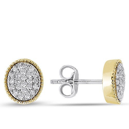 0.27 Karat Pırlanta Minimal Küpe