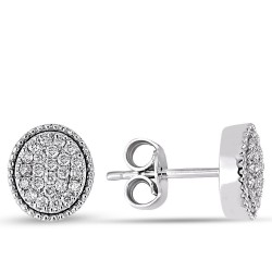 0.27 Karat Pırlanta Minimal Küpe