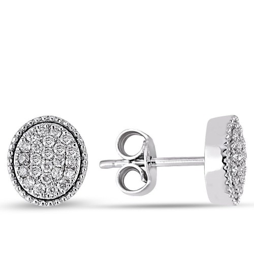 0.27 Karat Pırlanta Minimal Küpe