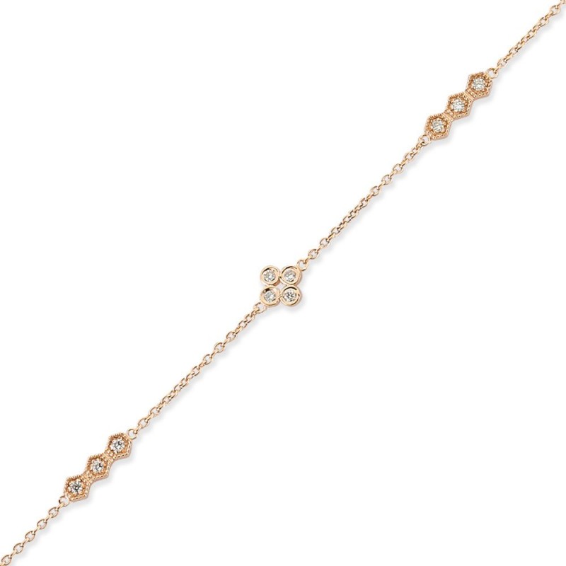 0.14 Karat Pırlanta Minimal Bileklik