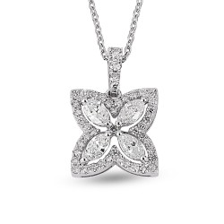 1.07 Karat Markiz Taşlı Pırlanta Kolye