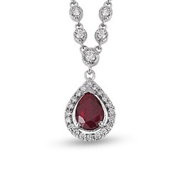 1.55 Karat Yakut Taşlı Pırlanta Kolye