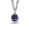 2,07 Karat Safir Taşlı Pırlanta Kolye