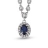 0.92 Karat Safir Taşlı Pırlanta Kolye
