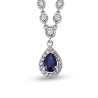 0.77 Karat Safir Taşlı Pırlanta Kolye