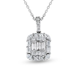 0.95 Karat Baget Pırlanta Kolye